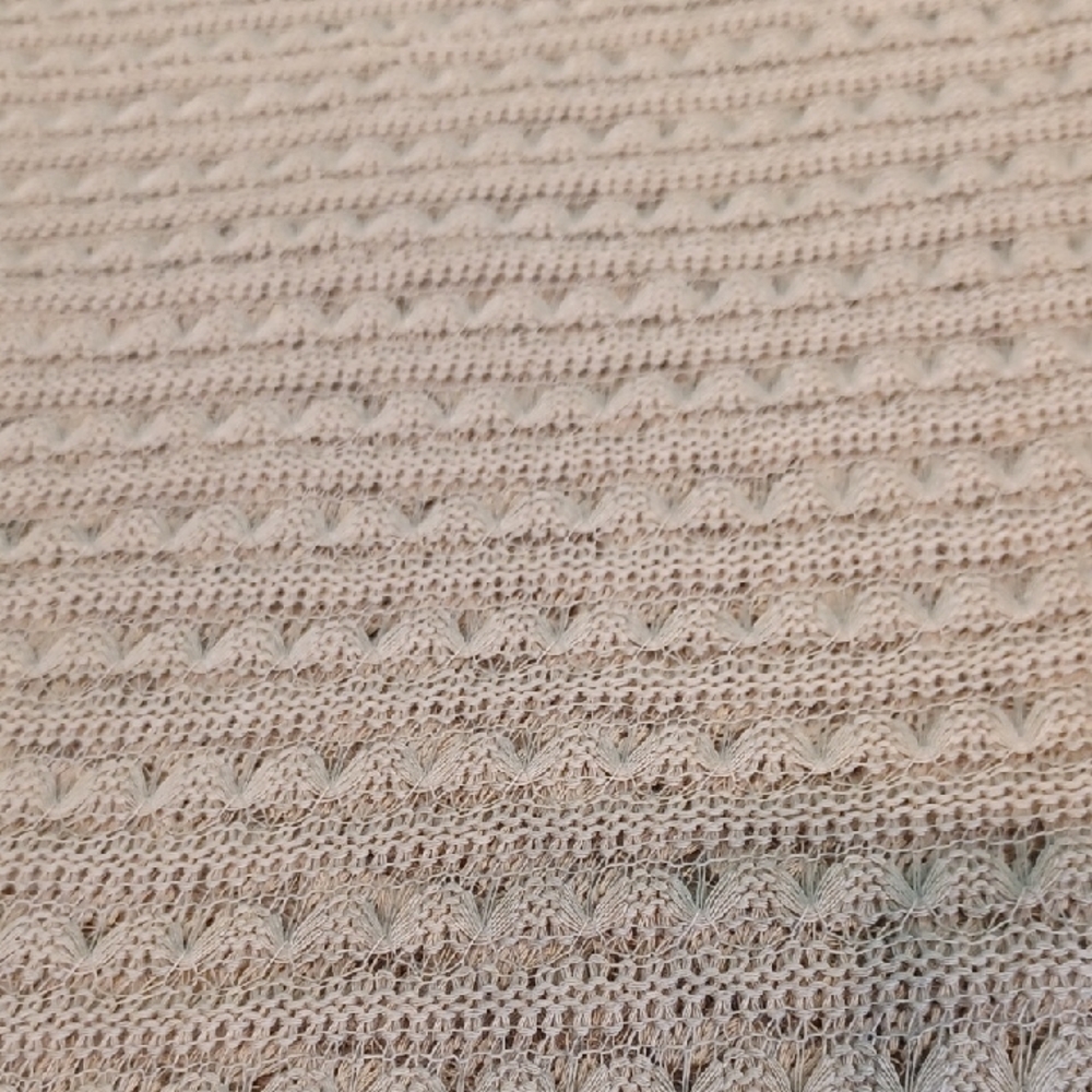 Elegant Tan Knit Fabric 6433